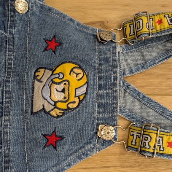 Vintage Football Embroidered Overalls - Picture 3 of 4